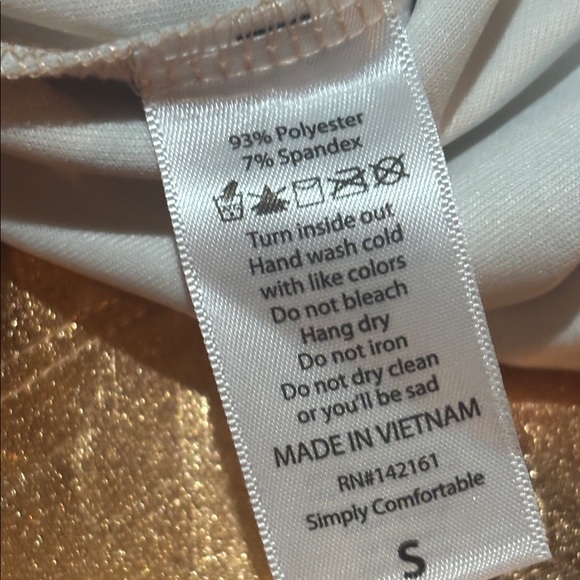 Rose gold stretch metallic pencil skirt abstract pattern on metallic small - Picture 8 of 8